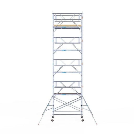 Rollgerüst Euroscaffold Basic Plus 135x250 10,2m Arbeitshöhe freistehend mit Carbonplattform - Gerüstexpress.de