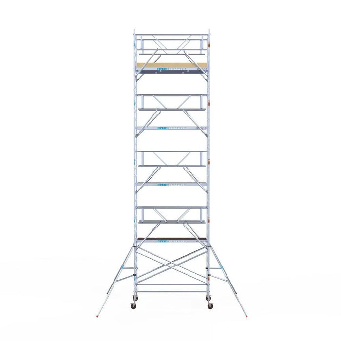 Rollgerüst Euroscaffold Basic Plus 135x250 10,2m Arbeitshöhe freistehend mit Carbonplattform - Gerüstexpress.de