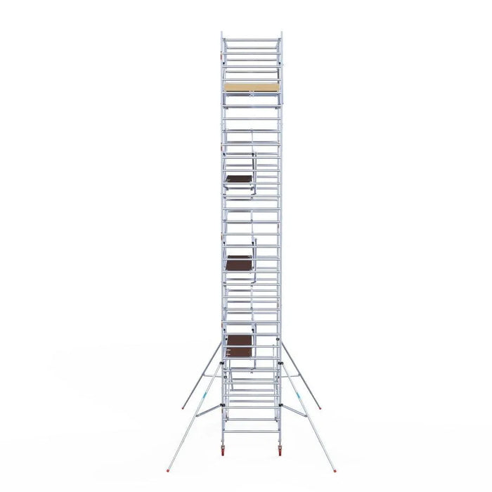 Rollgerüst Euroscaffold Basic Plus 135x250 10,2m Arbeitshöhe freistehend mit Carbonplattform - Gerüstexpress.de