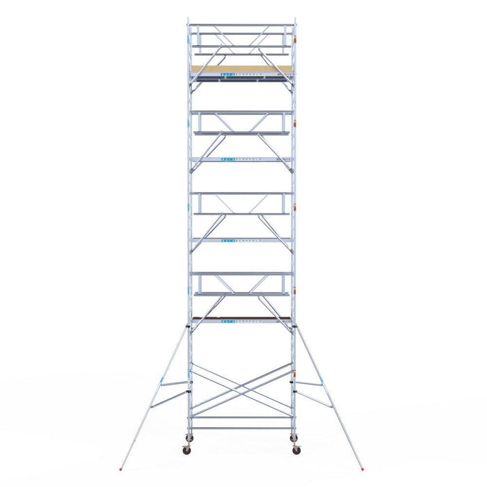Rollgerüst Euroscaffold Basic Plus 135x250 11,2m Arbeitshöhe freistehend - Gerüstexpress.de