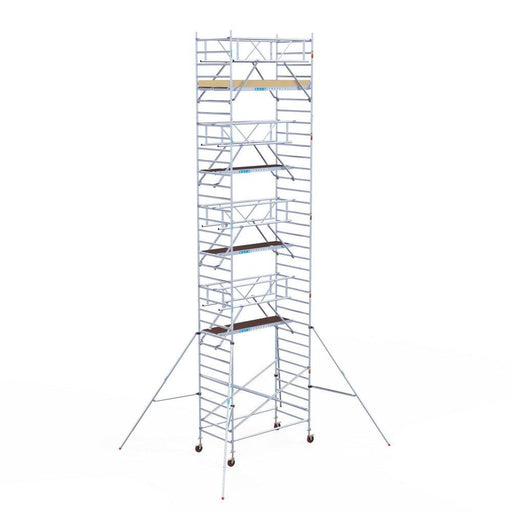 Rollgerüst Euroscaffold Basic Plus 135x250 11,2m Arbeitshöhe freistehend - Gerüstexpress.de