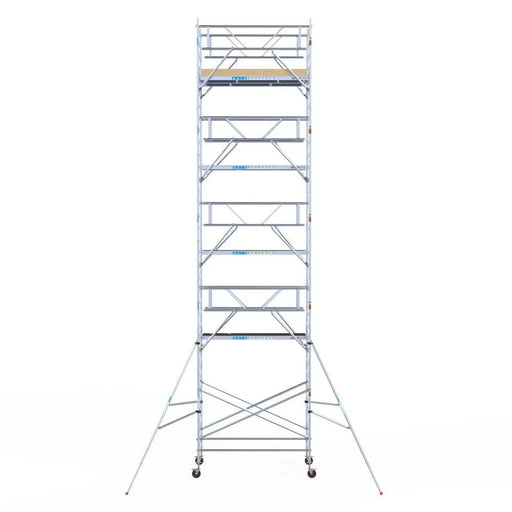 Rollgerüst Euroscaffold Basic Plus 135x250 11,2m Arbeitshöhe freistehend mit Carbonplattform - Gerüstexpress.de