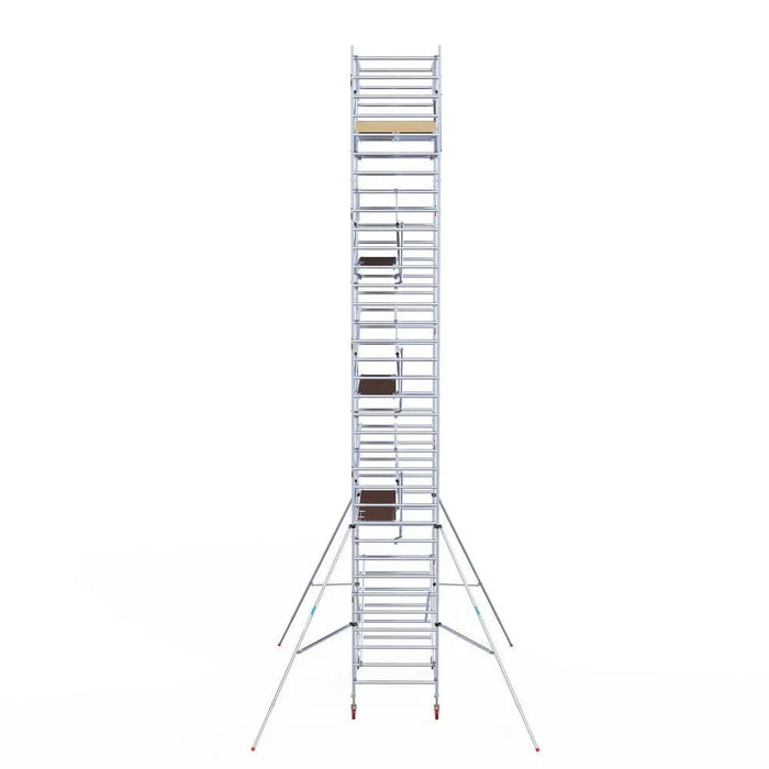 Rollgerüst Euroscaffold Basic Plus 135x250 11,2m Arbeitshöhe freistehend mit Carbonplattform - Gerüstexpress.de