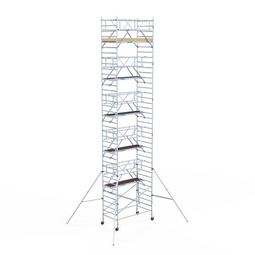 Rollgerüst Euroscaffold Basic Plus 135x250 12,2m Arbeitshöhe freistehend - Gerüstexpress.de