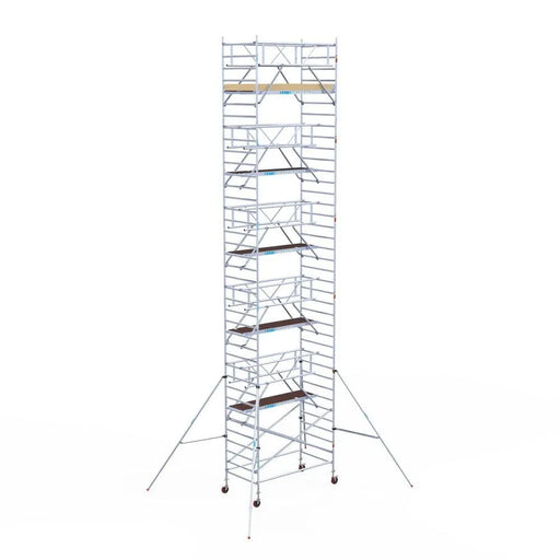 Rollgerüst Euroscaffold Basic Plus 135x250 12,2m Arbeitshöhe freistehend - Gerüstexpress.de