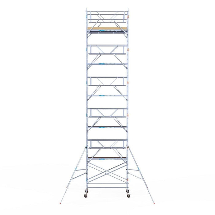 Rollgerüst Euroscaffold Basic Plus 135x250 12,2m Arbeitshöhe freistehend mit Carbonplattform - Gerüstexpress.de