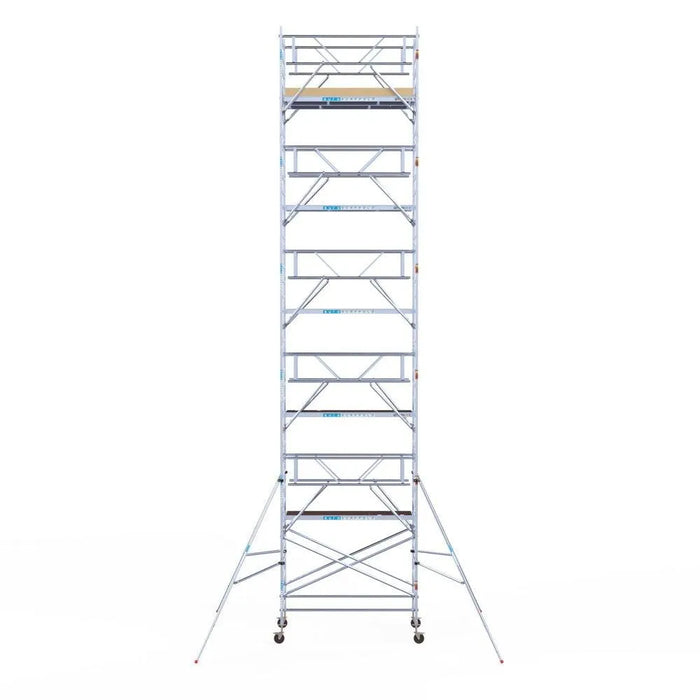 Rollgerüst Euroscaffold Basic Plus 135x250 12,2m Arbeitshöhe freistehend mit Carbonplattform - Gerüstexpress.de