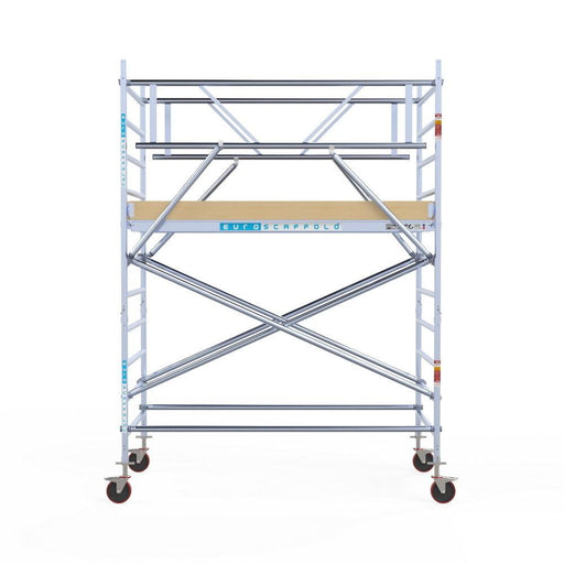 Rollgerüst Euroscaffold Basic Plus 135x250 4,2m Arbeitshöhe freistehend - Gerüstexpress.de