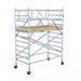 Rollgerüst Euroscaffold Basic Plus 135x250 4,2m Arbeitshöhe freistehend mit Carbonplattform - Gerüstexpress.de