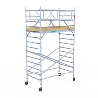 Rollgerüst Euroscaffold Basic Plus 135x250 5,2m Arbeitshöhe freistehend