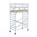 Rollgerüst Euroscaffold Basic Plus 135x250 5,2m Arbeitshöhe freistehend mit Carbonplattform - Gerüstexpress.de