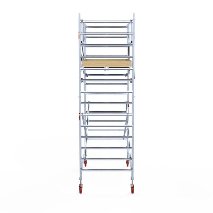 Rollgerüst Euroscaffold Basic Plus 135x250 5,2m Arbeitshöhe freistehend mit Carbonplattform - Gerüstexpress.de
