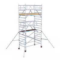 Rollgerüst Euroscaffold Basic Plus 135x250 6,2m Arbeitshöhe freistehend