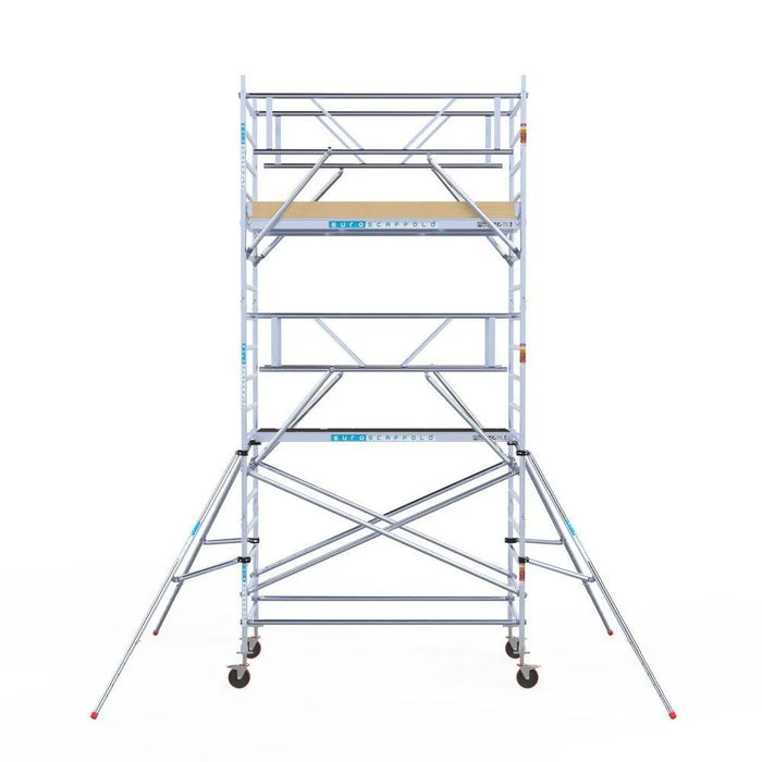 Rollgerüst Euroscaffold Basic Plus 135x250 6,2m Arbeitshöhe freistehend - Gerüstexpress.de