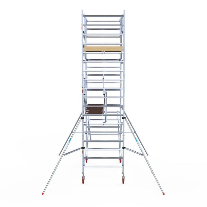 Rollgerüst Euroscaffold Basic Plus 135x250 6,2m Arbeitshöhe freistehend mit Carbonplattform - Gerüstexpress.de