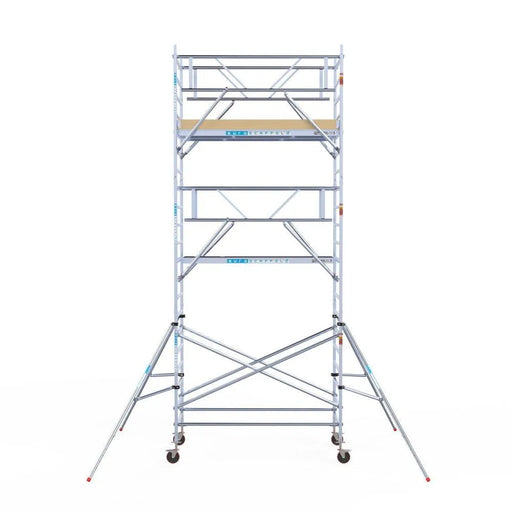 Rollgerüst Euroscaffold Basic Plus 135x250 7,2m Arbeitshöhe freistehend mit Carbonplattform - Gerüstexpress.de