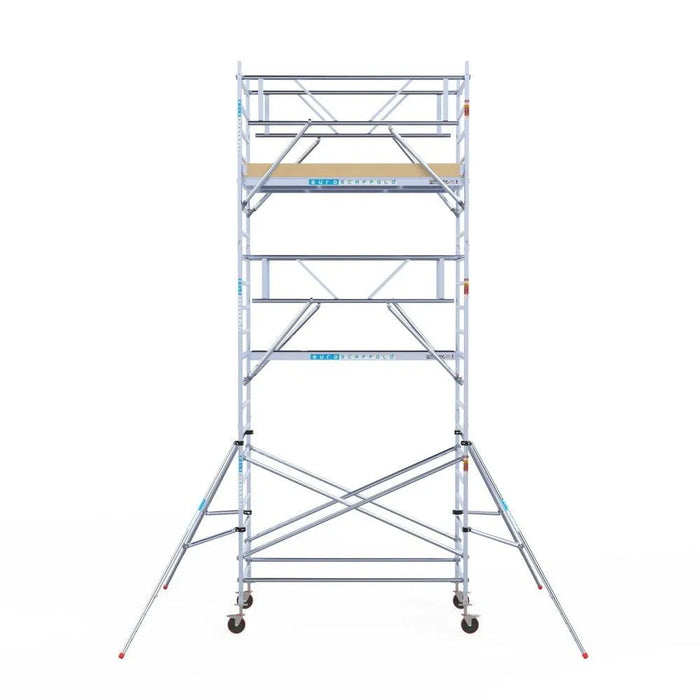 Rollgerüst Euroscaffold Basic Plus 135x250 7,2m Arbeitshöhe freistehend mit Carbonplattform - Gerüstexpress.de