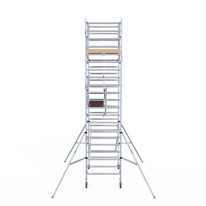 Rollgerüst Euroscaffold Basic Plus 135x250 7,2m Arbeitshöhe freistehend mit Carbonplattform - Gerüstexpress.de