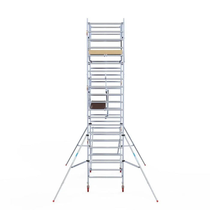 Rollgerüst Euroscaffold Basic Plus 135x250 7,2m Arbeitshöhe freistehend mit Carbonplattform - Gerüstexpress.de