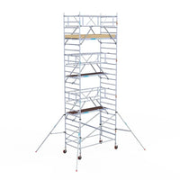 Rollgerüst Euroscaffold Basic Plus 135x250 8,2m Arbeitshöhe freistehend