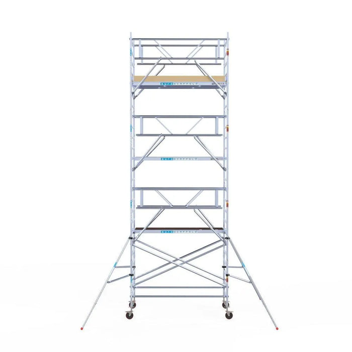 Rollgerüst Euroscaffold Basic Plus 135x250 8,2m Arbeitshöhe freistehend mit Carbonplattform - Gerüstexpress.de