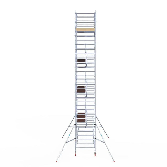 Rollgerüst Euroscaffold Basic Plus 135x305 10,2m Arbeitshöhe freistehend mit Carbonplattform - Gerüstexpress.de