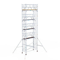 Rollgerüst Euroscaffold Basic Plus 135x305 11,2m Arbeitshöhe freistehend