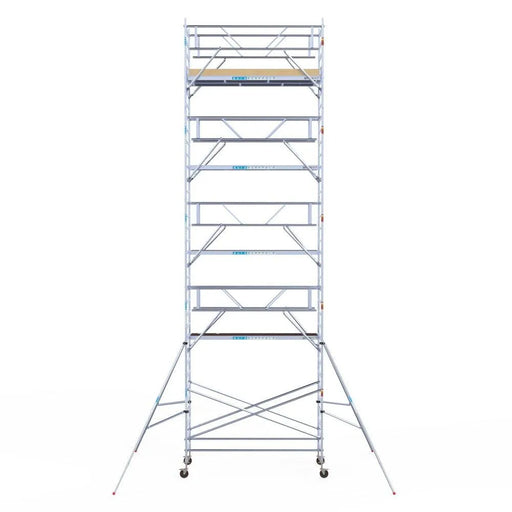 Rollgerüst Euroscaffold Basic Plus 135x305 11,2m Arbeitshöhe freistehend - Gerüstexpress.de
