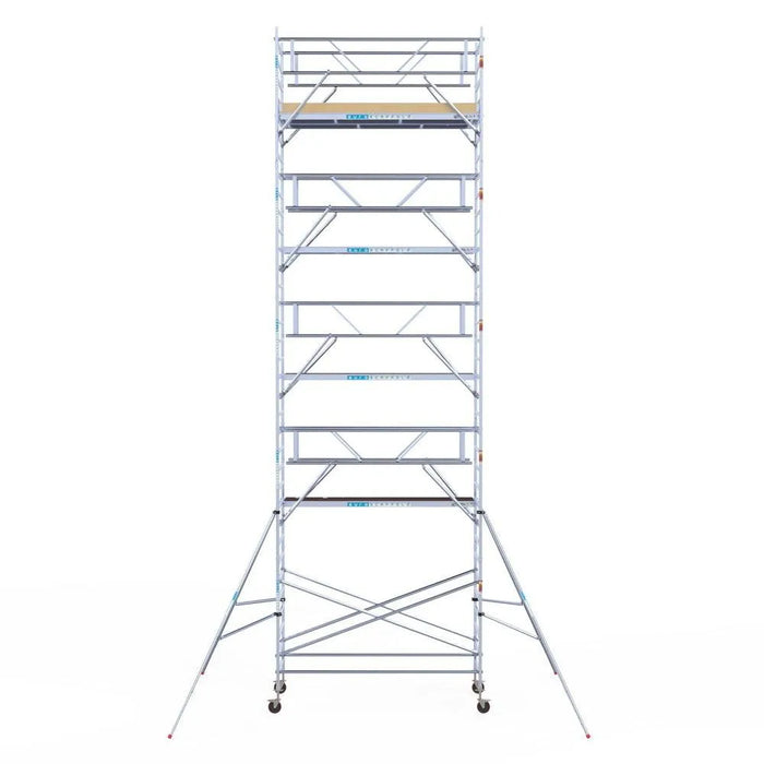 Rollgerüst Euroscaffold Basic Plus 135x305 11,2m Arbeitshöhe freistehend - Gerüstexpress.de