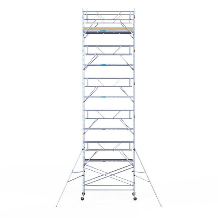 Rollgerüst Euroscaffold Basic Plus 135x305 12,2m Arbeitshöhe freistehend - Gerüstexpress.de