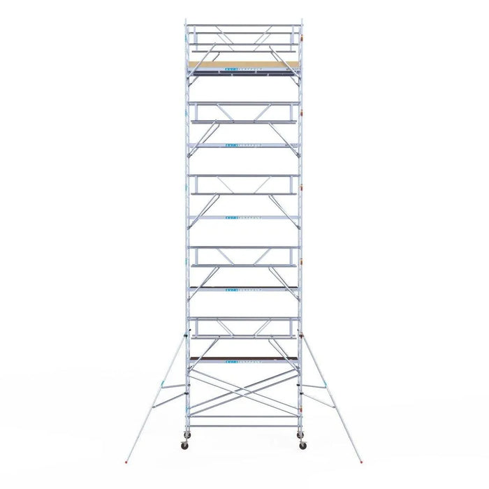 Rollgerüst Euroscaffold Basic Plus 135x305 12,2m Arbeitshöhe freistehend - Gerüstexpress.de