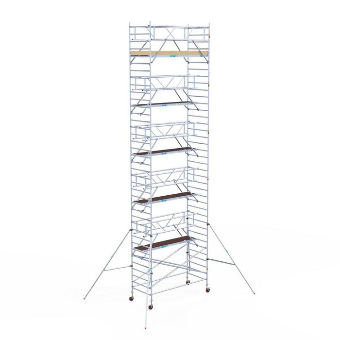 Rollgerüst Euroscaffold Basic Plus 135x305 12,2m Arbeitshöhe freistehend - Gerüstexpress.de