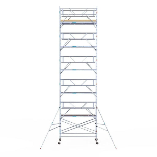 Rollgerüst Euroscaffold Basic Plus 135x305 12,2m Arbeitshöhe freistehend mit Carbonplattform - Gerüstexpress.de