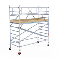 Rollgerüst Euroscaffold Basic Plus 135x305 4,2m Arbeitshöhe freistehend