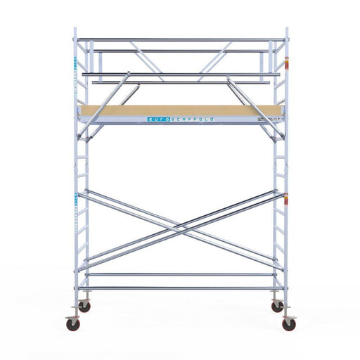 Rollgerüst Euroscaffold Basic Plus 135x305 5,2m Arbeitshöhe freistehend - Gerüstexpress.de