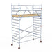 Rollgerüst Euroscaffold Basic Plus 135x305 5,2m Arbeitshöhe freistehend mit Carbonplattform - Gerüstexpress.de