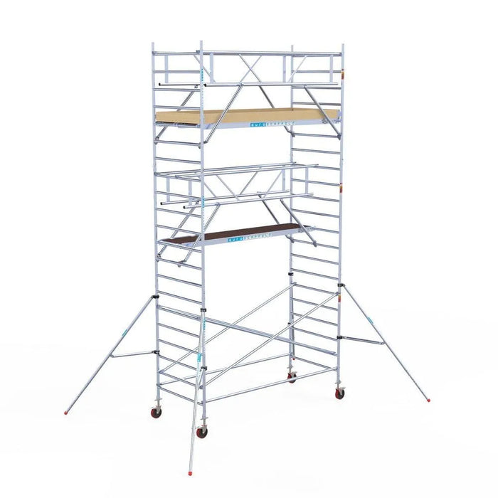 Rollgerüst Euroscaffold Basic Plus 135x305 7,2m Arbeitshöhe freistehend - Gerüstexpress.de