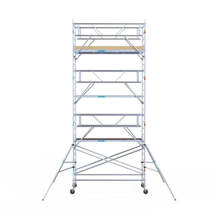 Rollgerüst Euroscaffold Basic Plus 135x305 8,2m Arbeitshöhe freistehend - Gerüstexpress.de