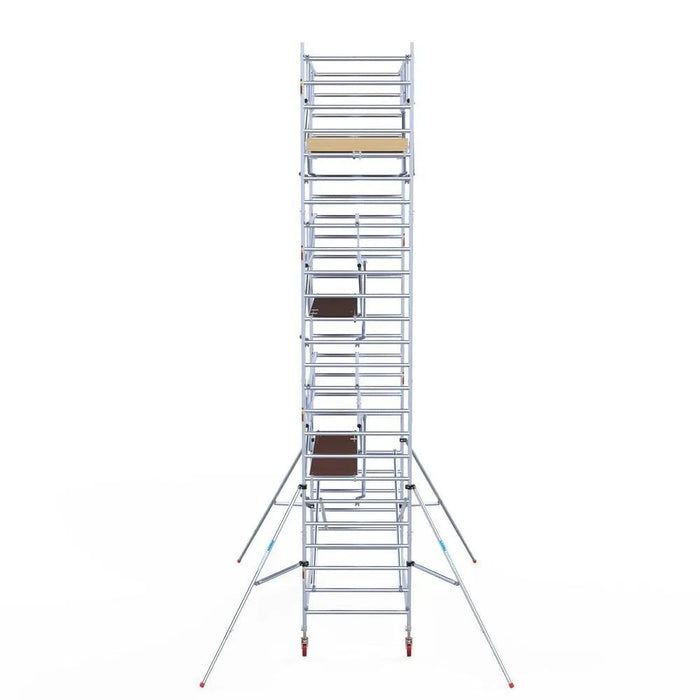 Rollgerüst Euroscaffold Basic Plus 135x305 8,2m Arbeitshöhe freistehend mit Carbonplattform - Gerüstexpress.de