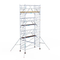 Rollgerüst Euroscaffold Basic Plus 135x305 8,2m Arbeitshöhe freistehend mit Carbonplattform