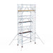 Rollgerüst Euroscaffold Basic Plus 135x305 8,2m Arbeitshöhe freistehend mit Carbonplattform - Gerüstexpress.de