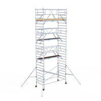 Rollgerüst Euroscaffold Basic Plus 135x305 9,2m Arbeitshöhe freistehend