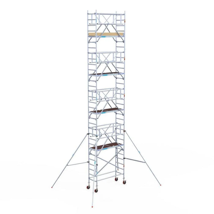 Rollgerüst Euroscaffold Basic Plus 75x190 10,2m Arbeitshöhe freistehend - Gerüstexpress.de