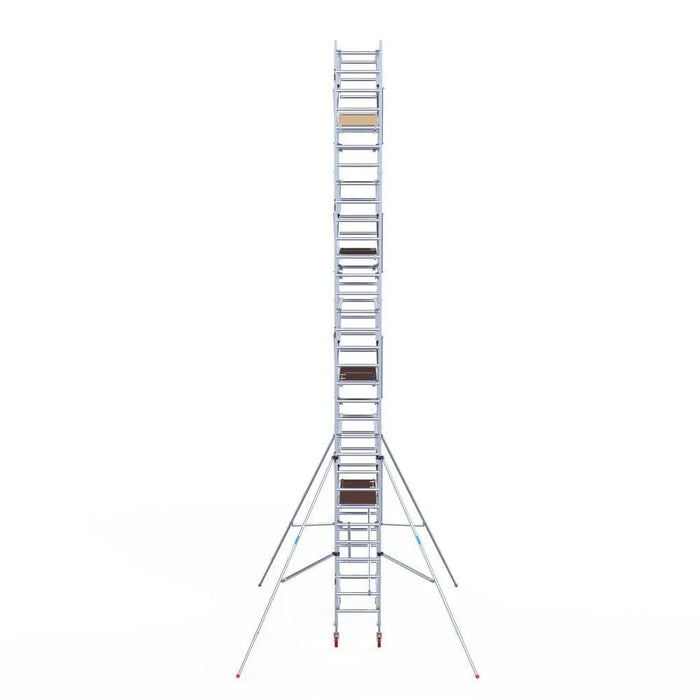 Rollgerüst Euroscaffold Basic Plus 75x190 10,2m Arbeitshöhe freistehend mit Carbonplattform - Gerüstexpress.de