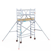 Rollgerüst Euroscaffold Basic Plus 75x190 4,2m Arbeitshöhe freistehend