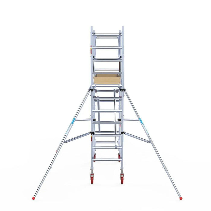 Rollgerüst Euroscaffold Basic Plus 75x190 4,2m Arbeitshöhe freistehend mit Carbonplattform - Gerüstexpress.de