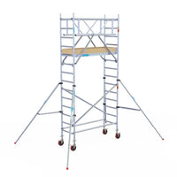 Rollgerüst Euroscaffold Basic Plus 75x190 5,2m Arbeitshöhe freistehend