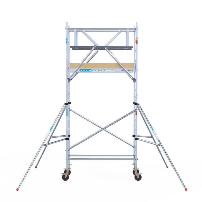 Rollgerüst Euroscaffold Basic Plus 75x190 5,2m Arbeitshöhe freistehend - Gerüstexpress.de