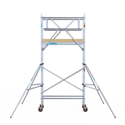 Rollgerüst Euroscaffold Basic Plus 75x190 5,2m Arbeitshöhe freistehend mit Carbonplattform - Gerüstexpress.de