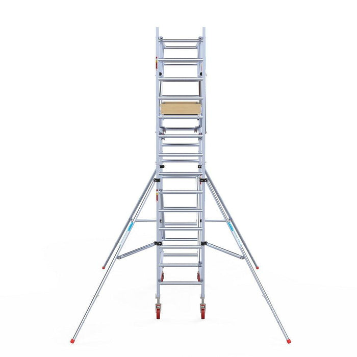 Rollgerüst Euroscaffold Basic Plus 75x190 5,2m Arbeitshöhe freistehend mit Carbonplattform - Gerüstexpress.de